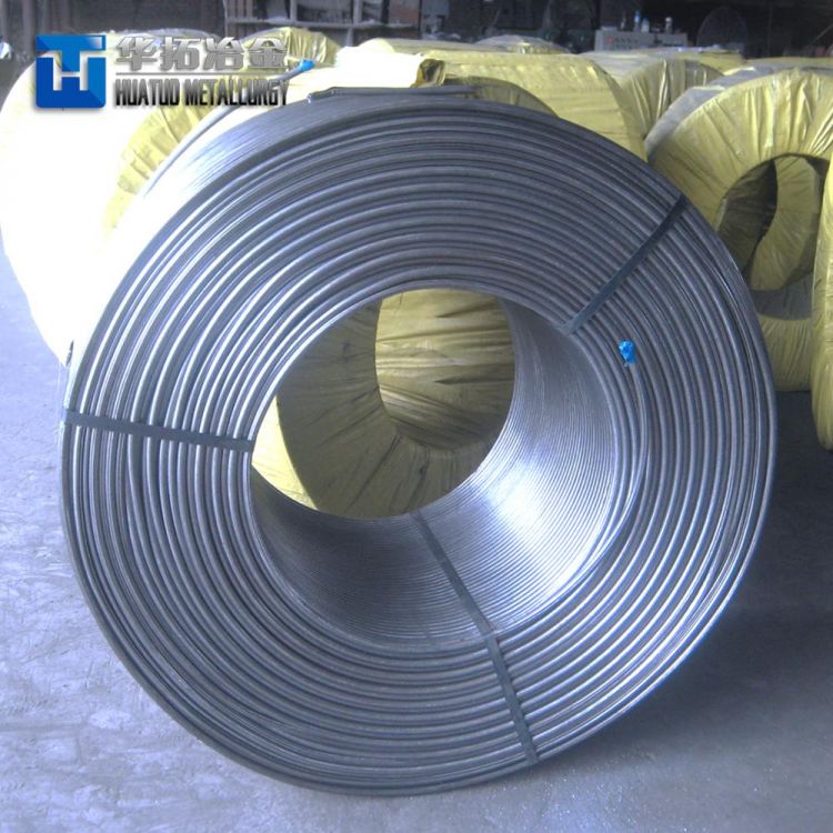 China Supply Si Ca Ba Al/Si Al Ba Ca/Ferro Alloy Cored Wire for Foundry -3